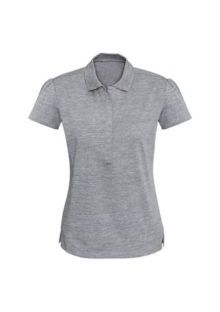 Women's Coast Polo - Silver Grey/Turquoise Blue:Silver Grey