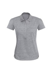 Women's Coast Polo - Silver Grey/Turquoise Blue 
