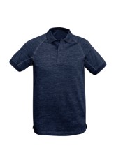 Men's Coast Polo - Midnight Blue/Turquoise Blue/Vintage Red 